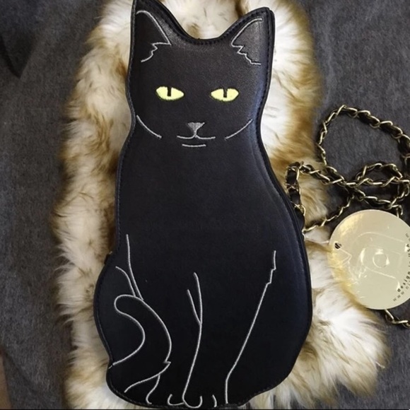 ariesmoon89 Handbags - Black Cat Crossbody Bag - LAST CCO DROP NO OFFERS